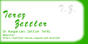 terez zettler business card